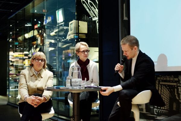 Elina Grundström, Paula Paloranta ja Matias Turkkila.