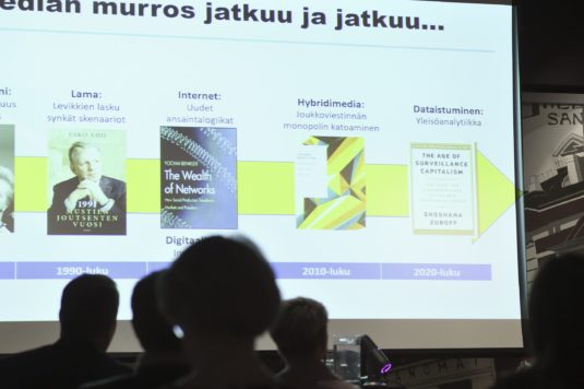 Muuttuva mediamaisema oli tutkimusaiheena sekä Tampereen että Jyväskylän yliopiston hankkeessa.