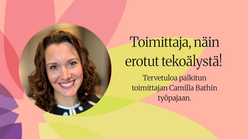 Camilla bath: puheenvuoro ja työpaja