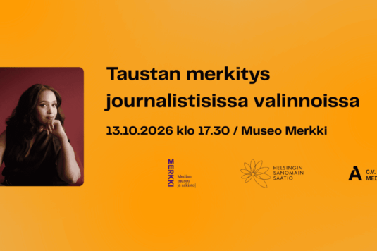 Taustan merkitys journalistisissa valinnoissa banneri Taustan merkitys journalistisissa valinnoissa banneri